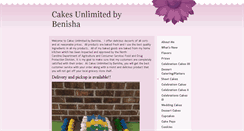 Desktop Screenshot of cakesunlimitedbybenisha.com
